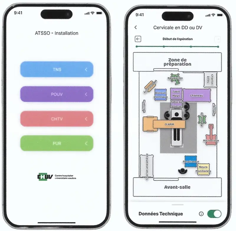 UX research & conception d'app pour les blocs opératoires du CHUV
