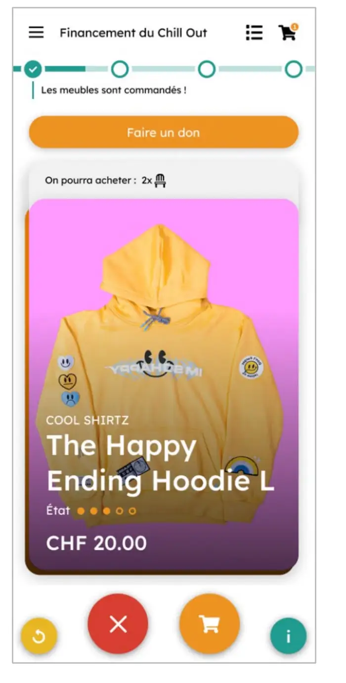 Architecture de l'information pour la plateforme Vide dressing